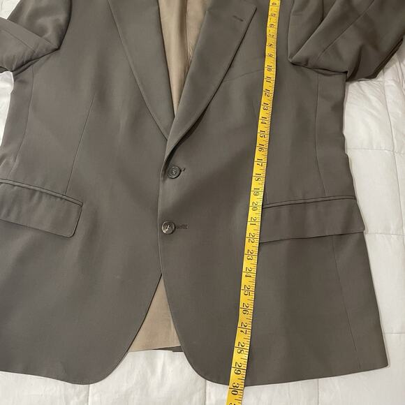 Ralph Lauren Polo University Club Mens 44R Blazer Brown Wool Two Button Vtg 80s - Picture 5 of 11